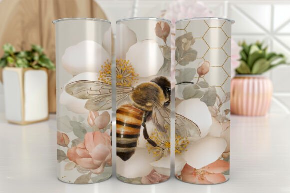 Bee 20oz Sublimation Tumbler Designs