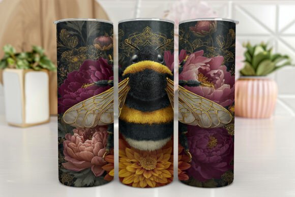 Bee Tumbler Wrap 20 Oz Skinny Tumbler Graphics