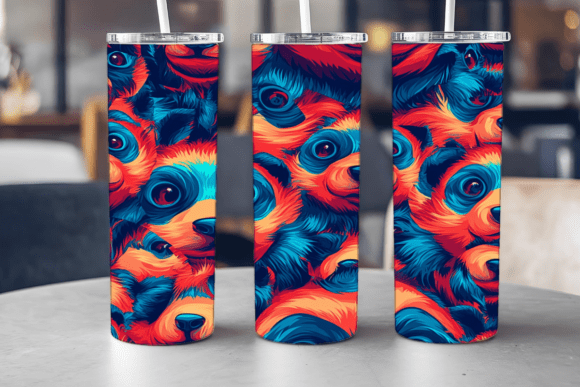 Cute Panda Party Tumbler Graphics