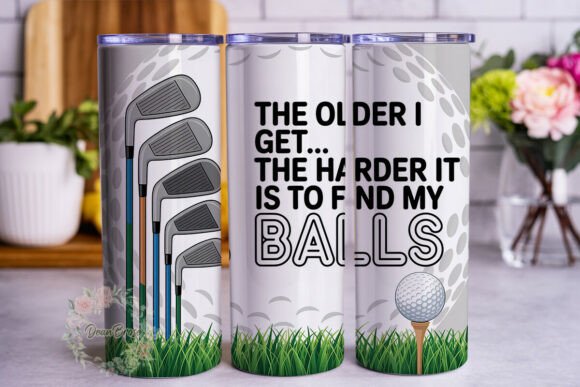 Funny Golf Quote Graphics for Tumbler Wraps