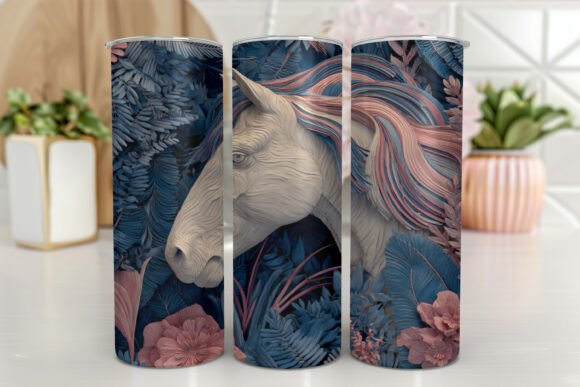 Horses Tumbler Wraps Graphics for Real Projects