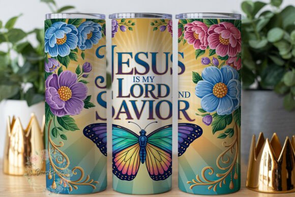 Jesus My Lord Savior 20oz Tumbler Wrap Graphics