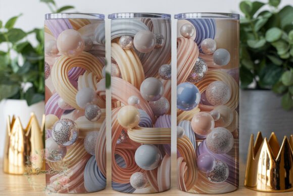 Luxe Pearl Abstract 20oz Tumbler Wrap