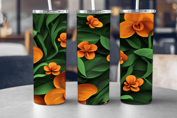 Orchid Blossom Delight Tumbler Graphics