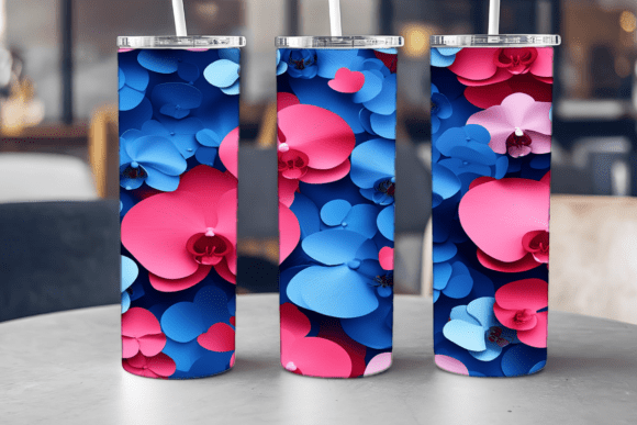 Orchid Garden Escape Tumbler Graphics