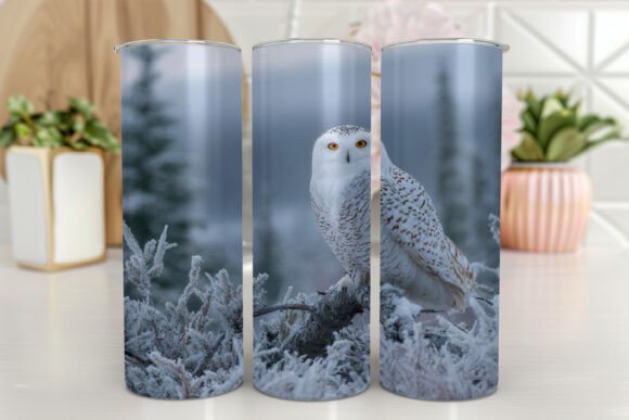 Owl Tumbler Wrap Sublimation Design: Graphics for Tumbler Wraps