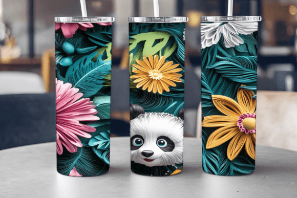 Panda Joy Crowd Tumbler Graphics