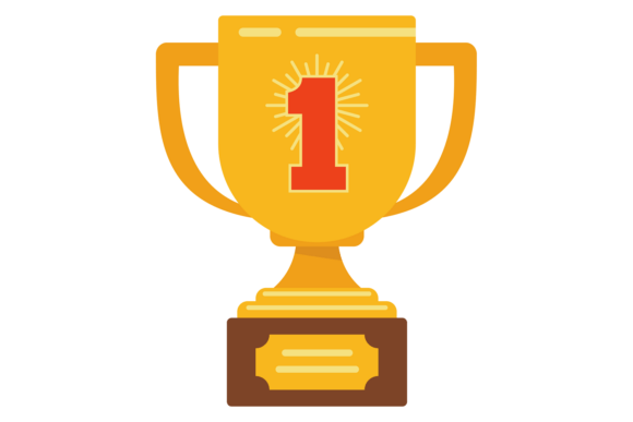 Winner Trophy Cup. Champion Golden Award